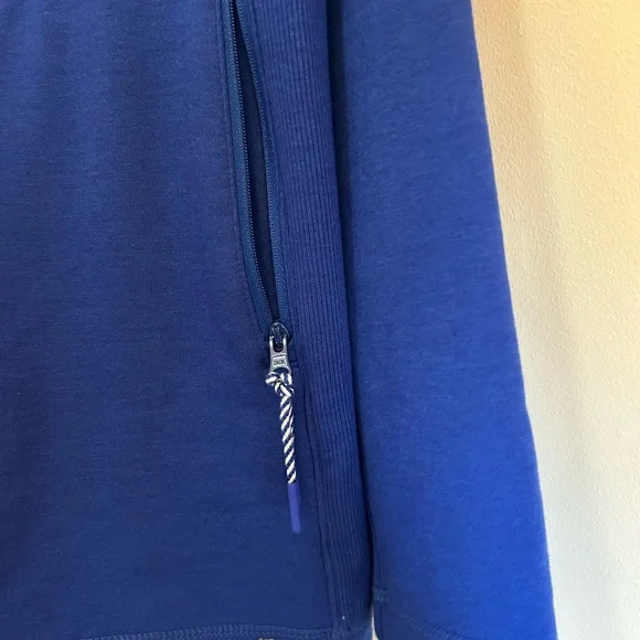Talbots Royal Blue Zip-Front Bomber Jacket - Picture 6 of 14